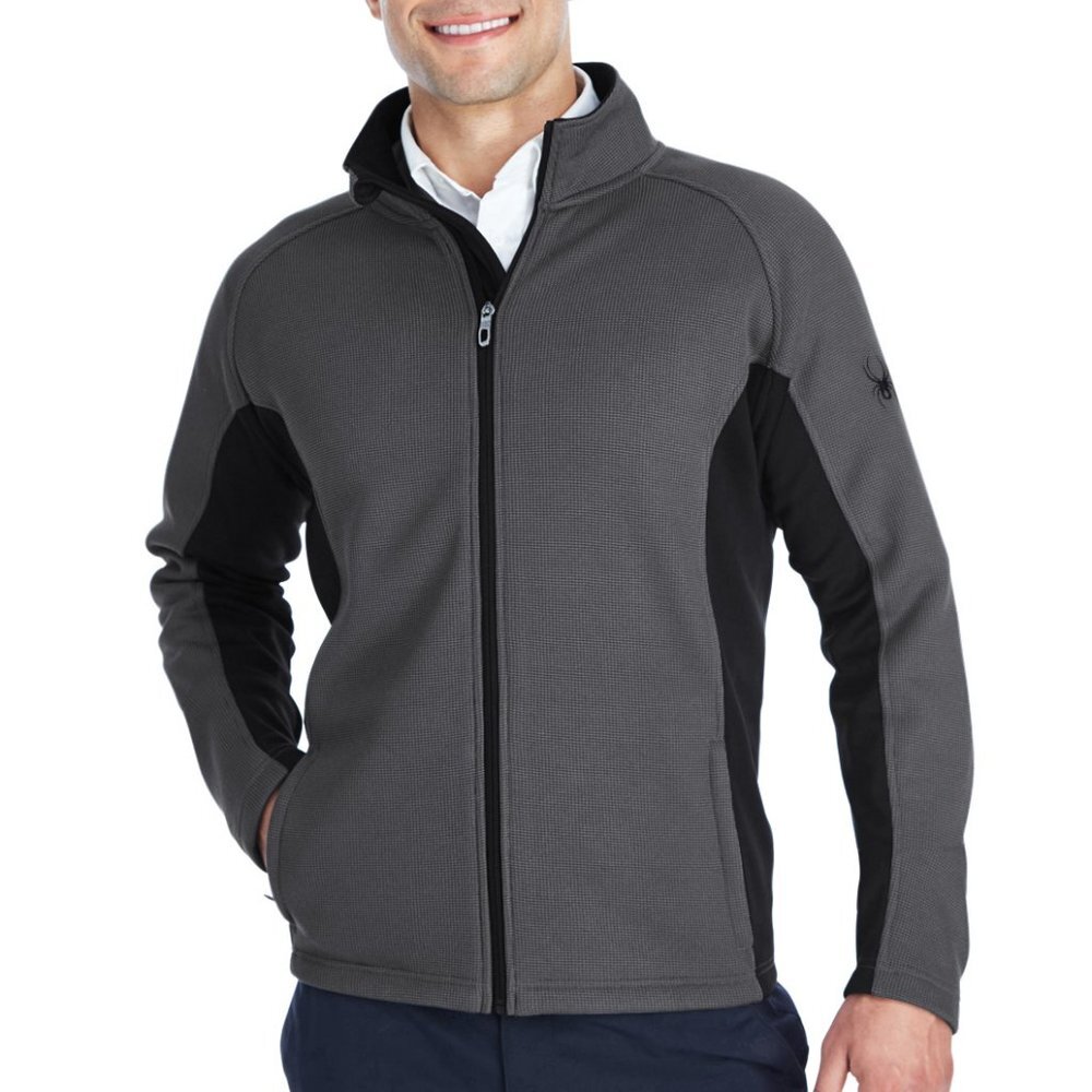 SPYDER Constant Full-Zip Jacket M Men's Sweater Fleece Gray Black